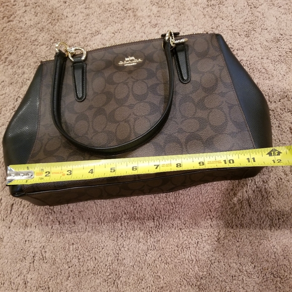Black brown and gold Coach Purse - Picture 6 of 9